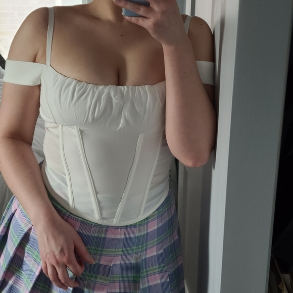 NWT i am gia bridget top in white - Picture 4 of 8